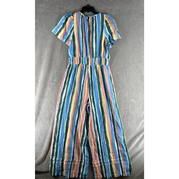 Anthropologie The Somerset Jumpsuit Stripe Jumpsuit Size Medium - Picture 5 of 8